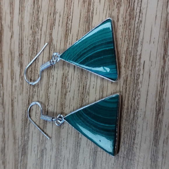 NEW Malachite Earrings - Picture 1 of 5